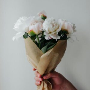 Sorgbuket fra Blomsterværkstedet i Faxe
