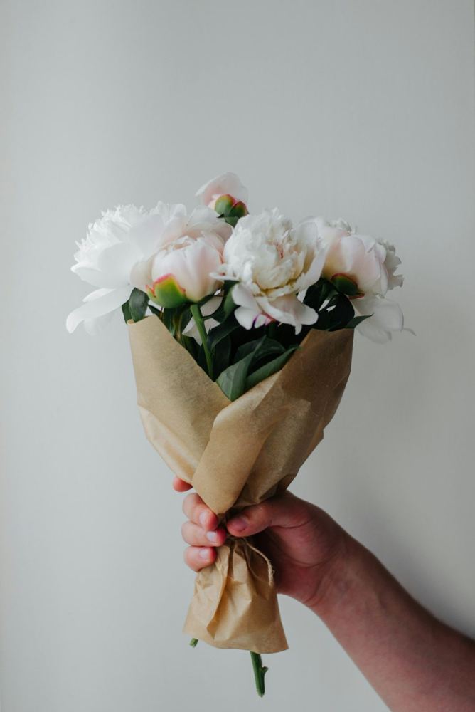 Sorgbuket fra Blomsterværkstedet i Faxe